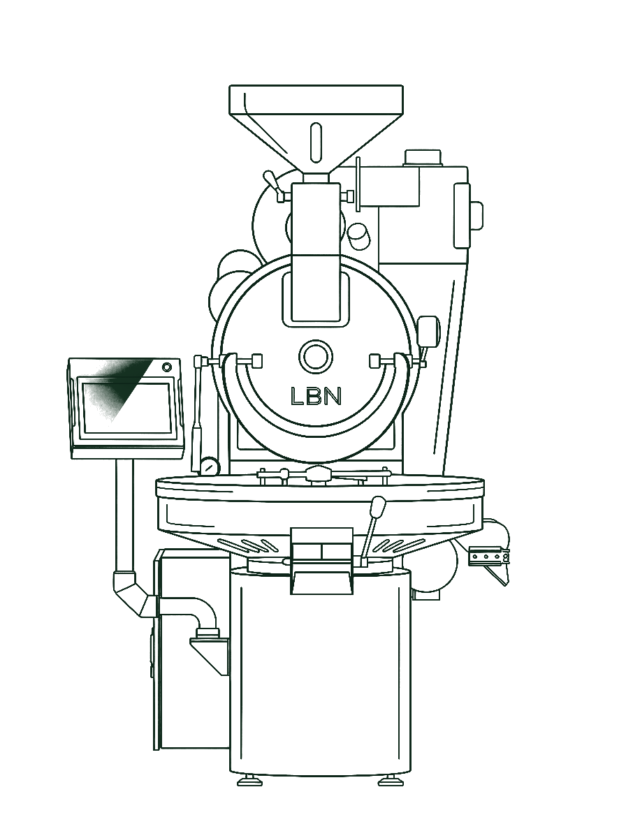 Bản vẽ CAD máy rang LBN